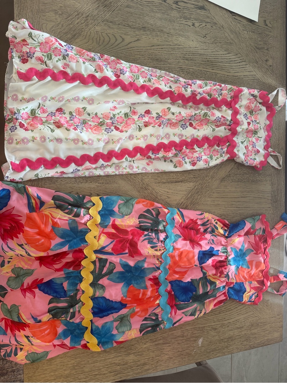 Girls Floral Sundress Set — Pink, White, Multicolor